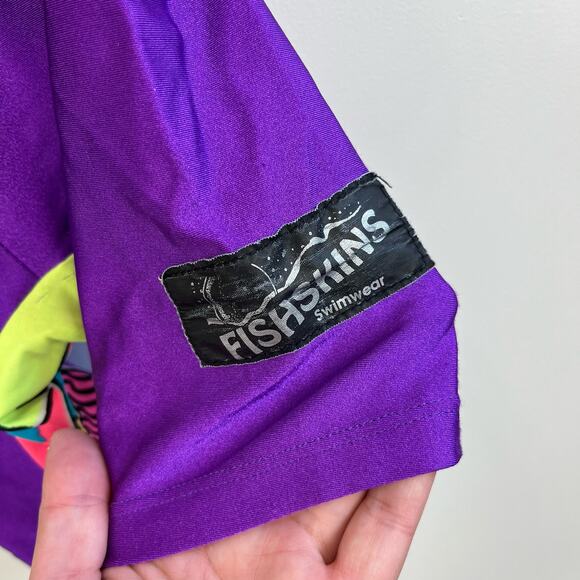 Vintage Fishskins Ruffle Rashguard Swim Suit - Picture 4 of 12